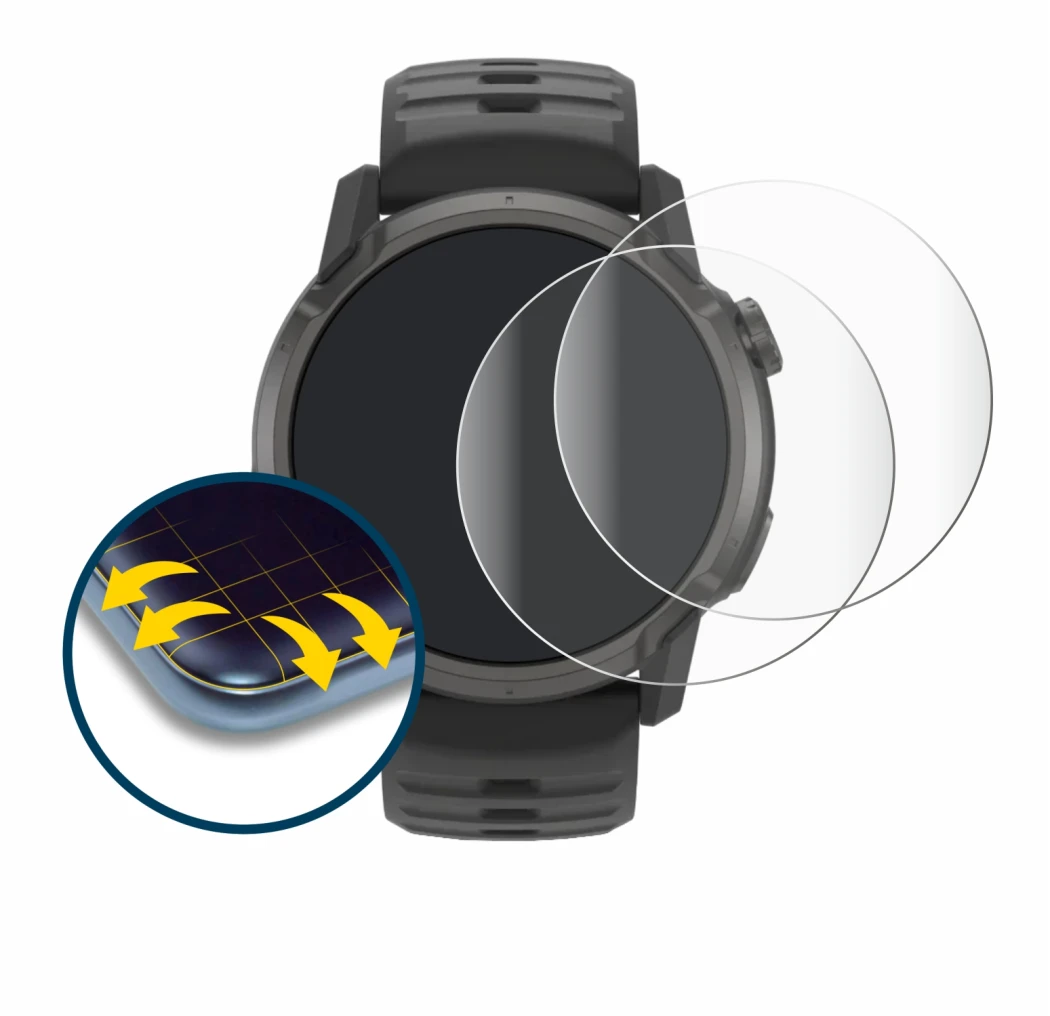 Image of the device Coros Apex 4 (42 mm) with a wide variety of screen protectors.