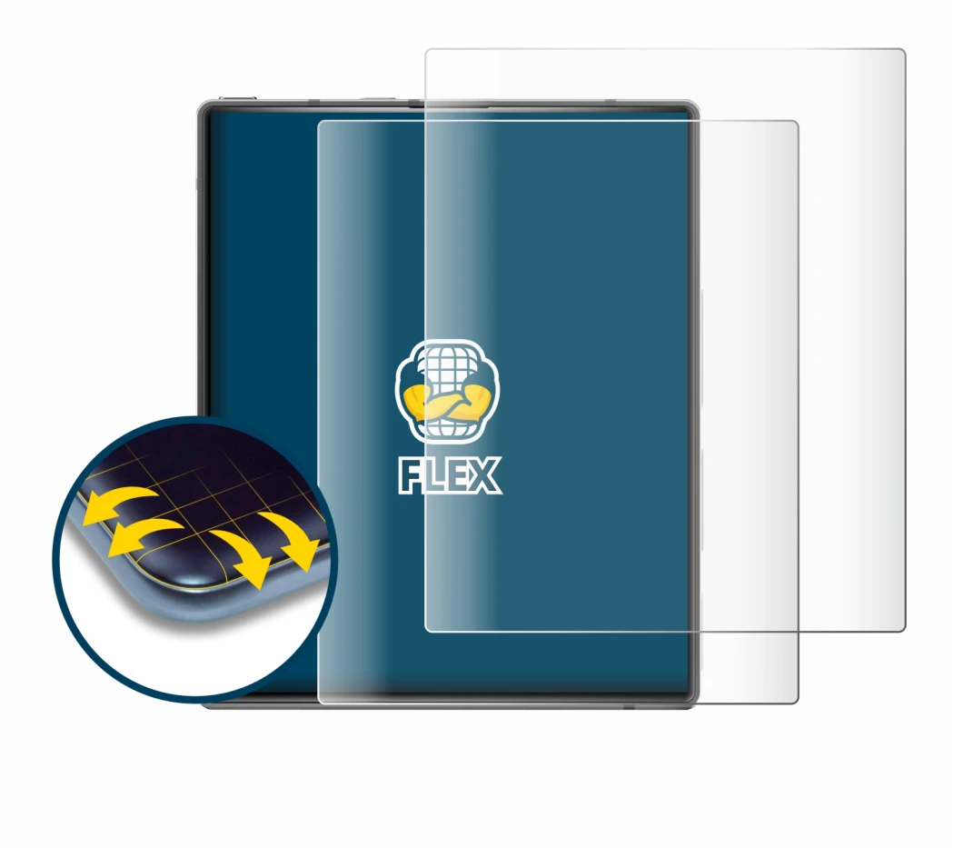 Image of the device Ikko MindOne Pro with a wide variety of screen protectors.