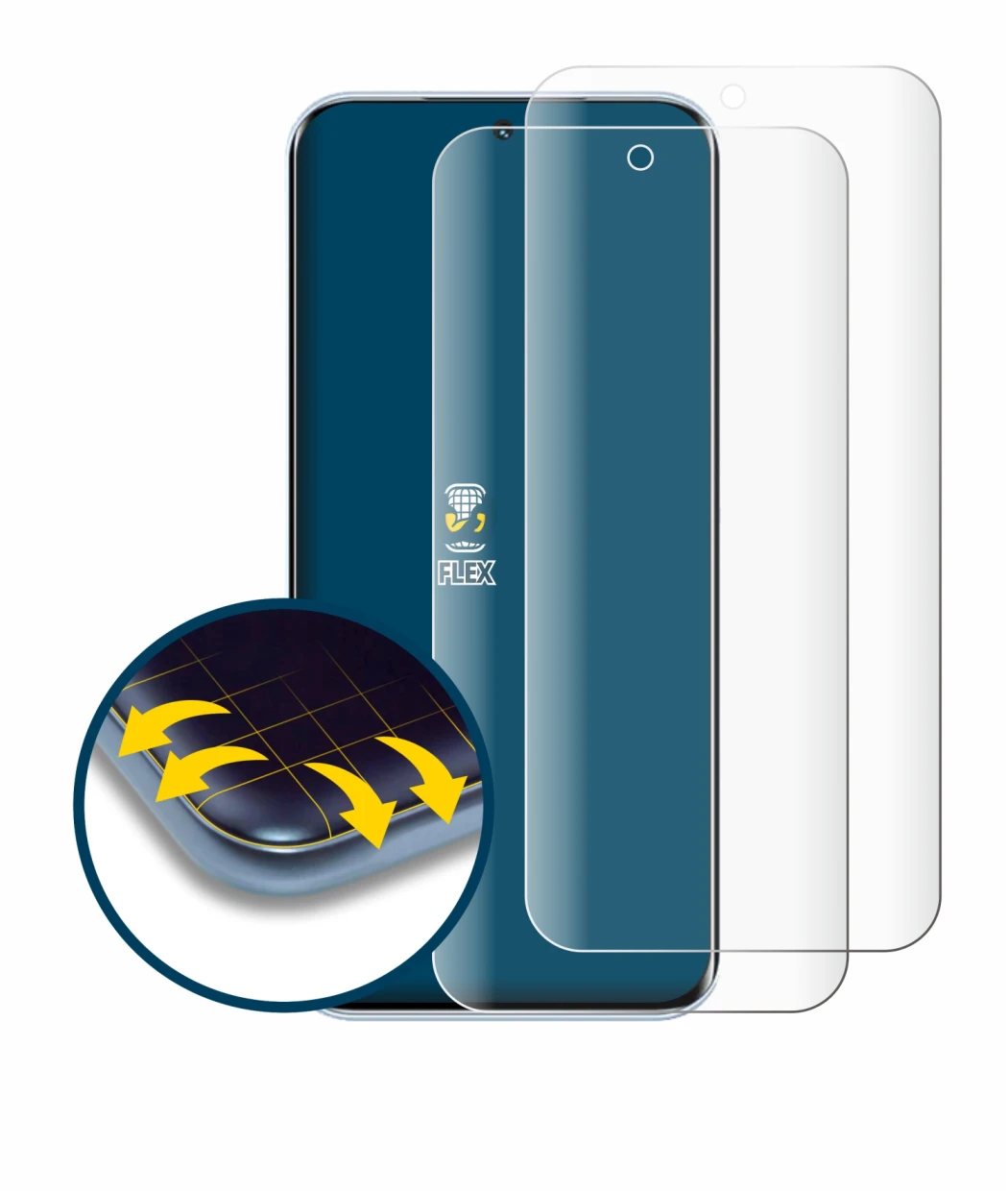 Image of the device Tecno Pova Slim with a wide variety of screen protectors.