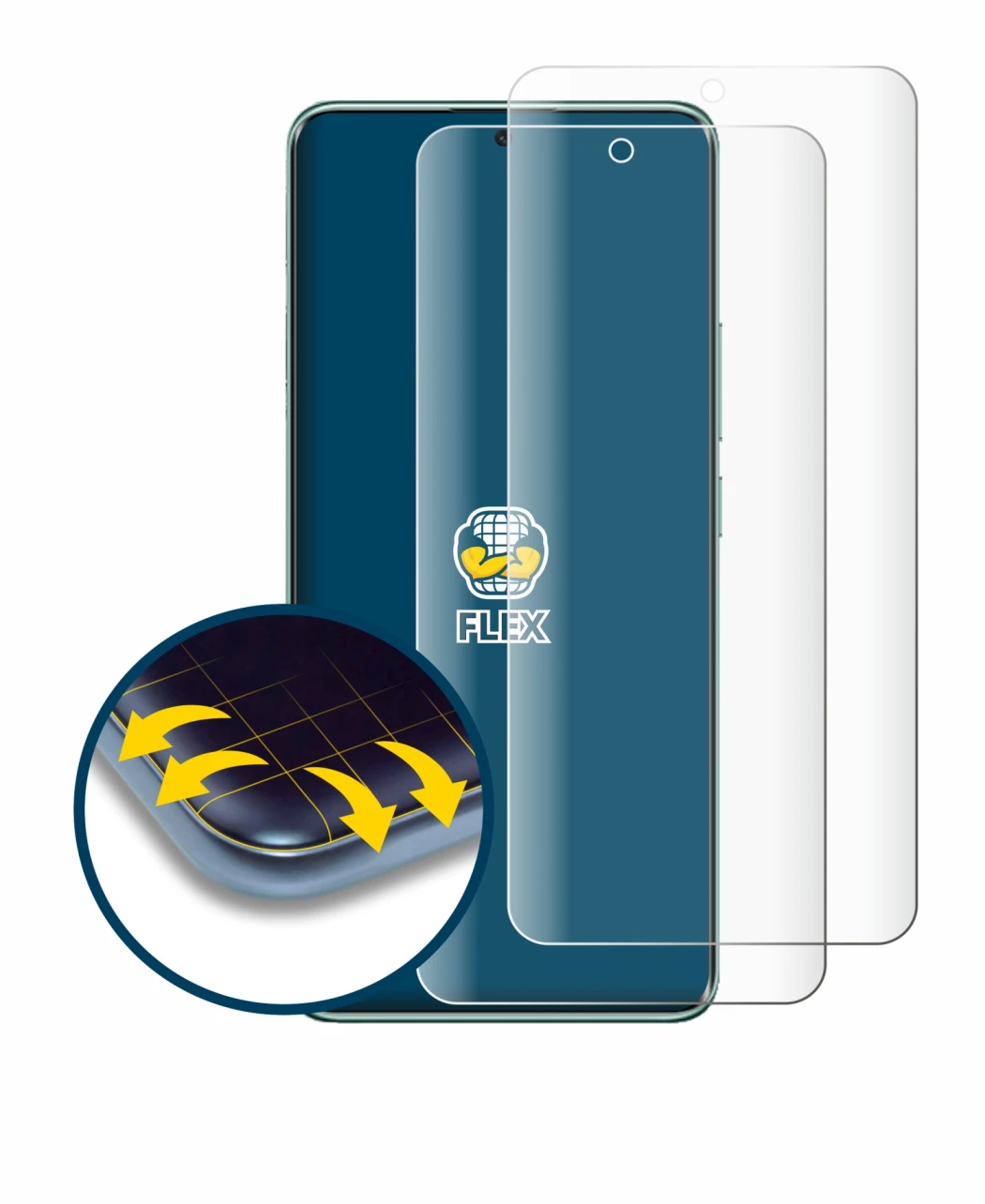 Image of the device Xiaomi Redmi Note 14 Pro 5G with a wide variety of screen protectors.