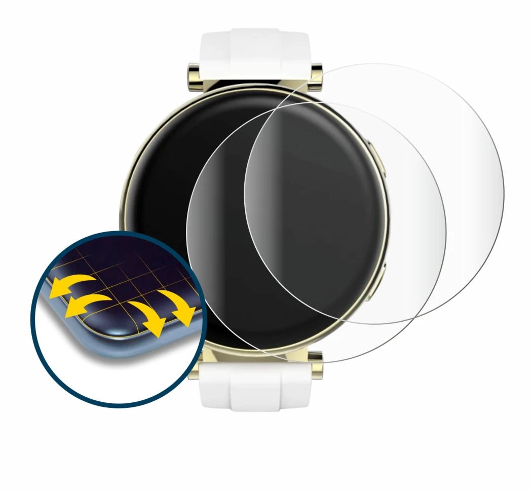 Image of the device Hama Smartwatch 7000 with a wide variety of screen protectors.