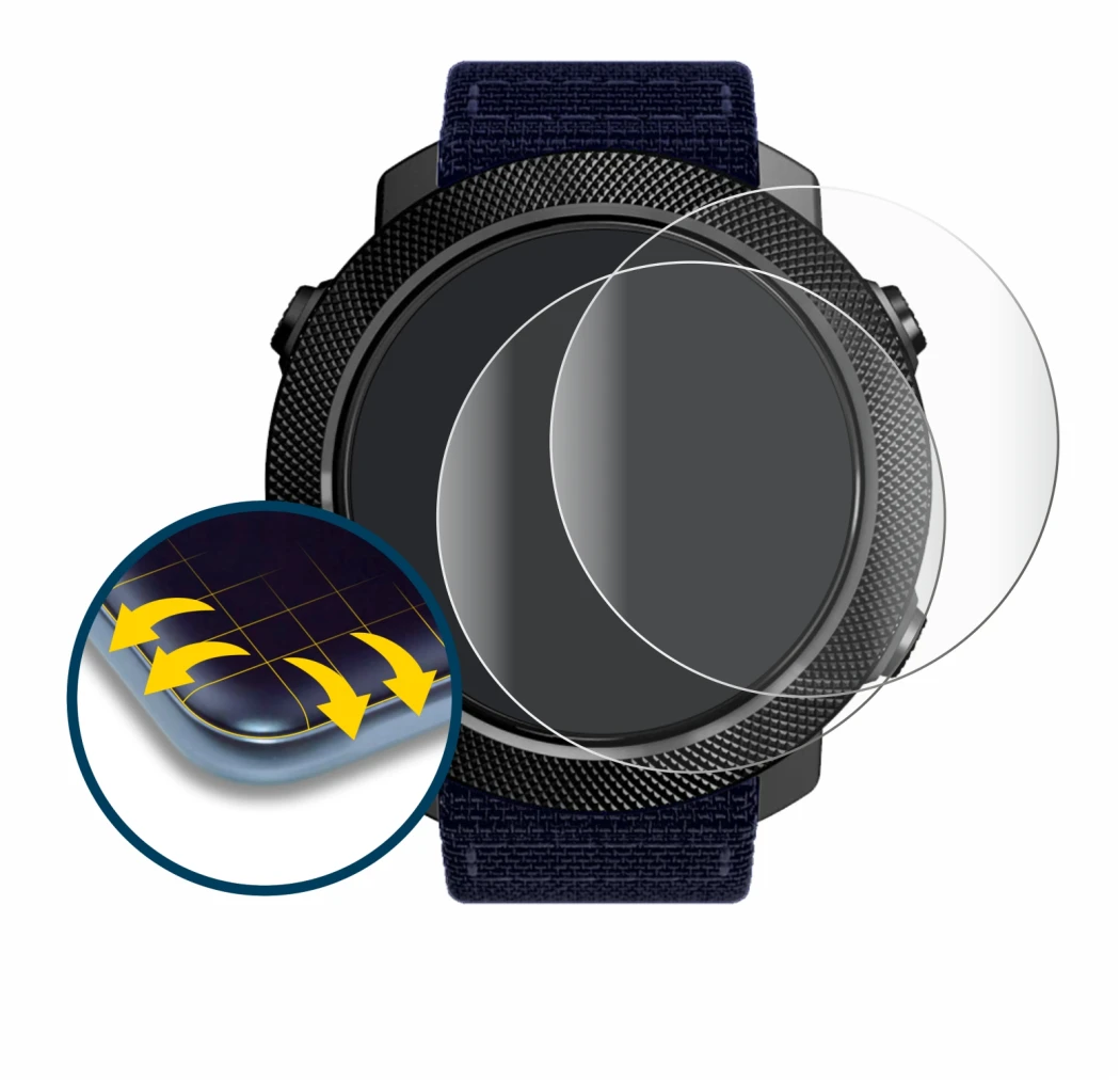 Image of the device North Edge Apache 3 with a wide variety of screen protectors.