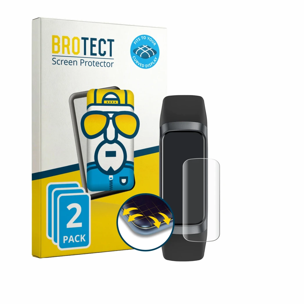 Front side of a product packaging with the brand logo BROTECT. Next to it is the device Knauermann EASY 3 shown with the corre