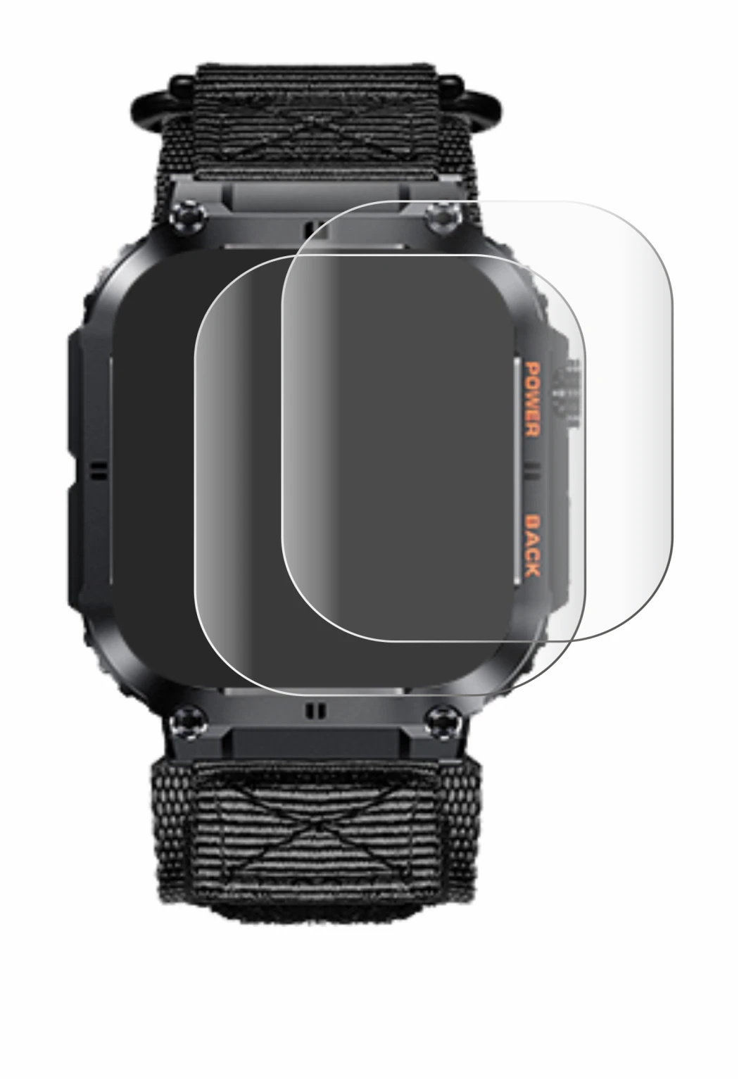 Image of the device Megalith K57PRO with a wide variety of screen protectors.