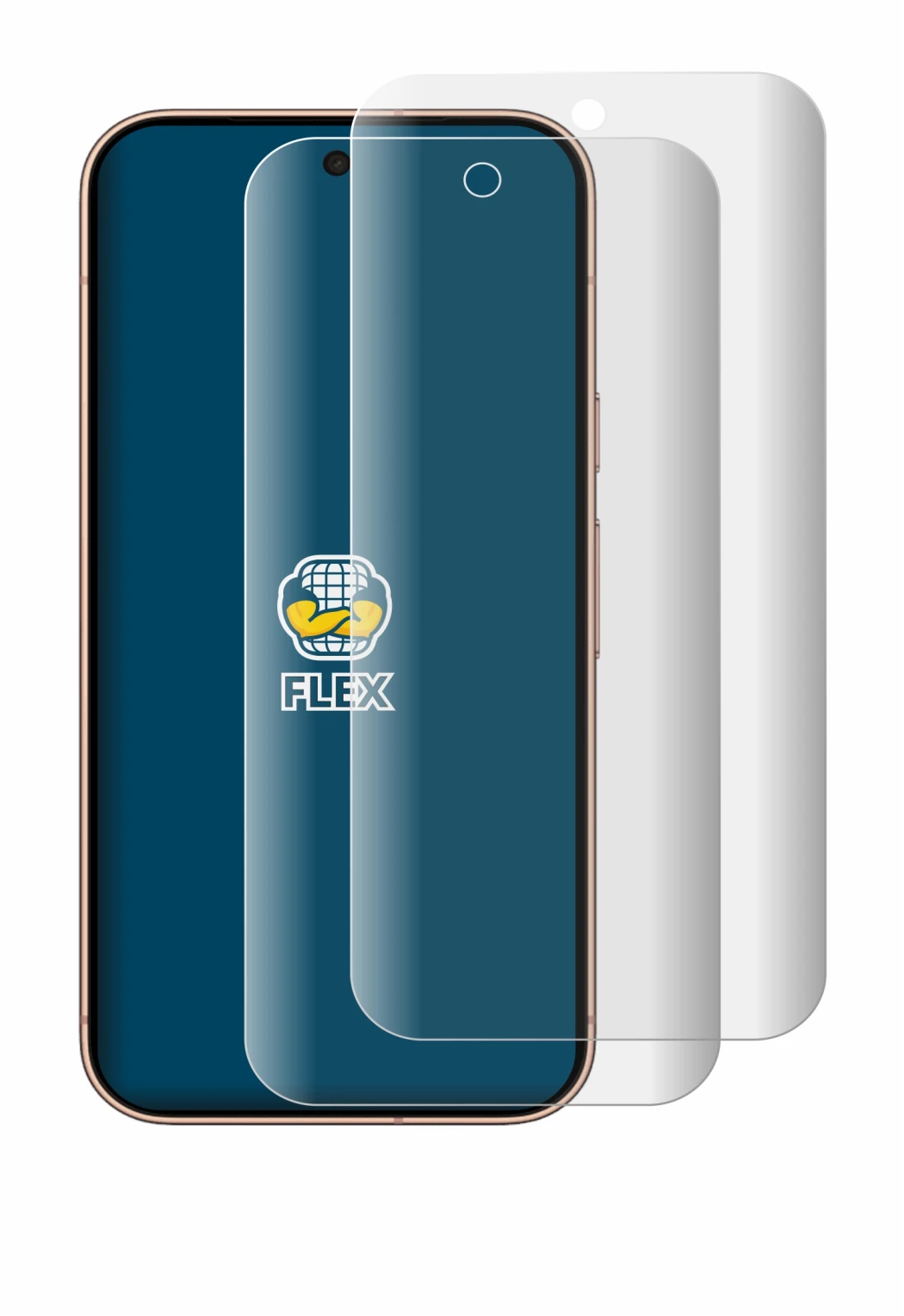 Image of the device Google Pixel 11 Pro with a wide variety of screen protectors.