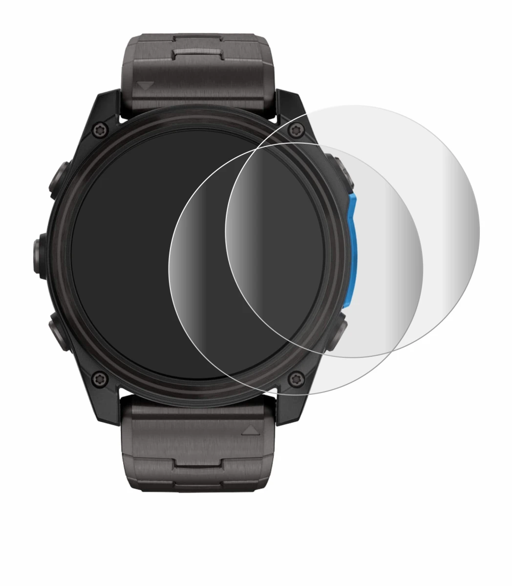 Image of the device Garmin D2 Mach 2 (51 mm) with a wide variety of screen protectors.