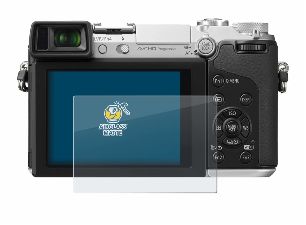 Image of the device Panasonic Lumix DMC-GX7 with a wide variety of screen protectors.