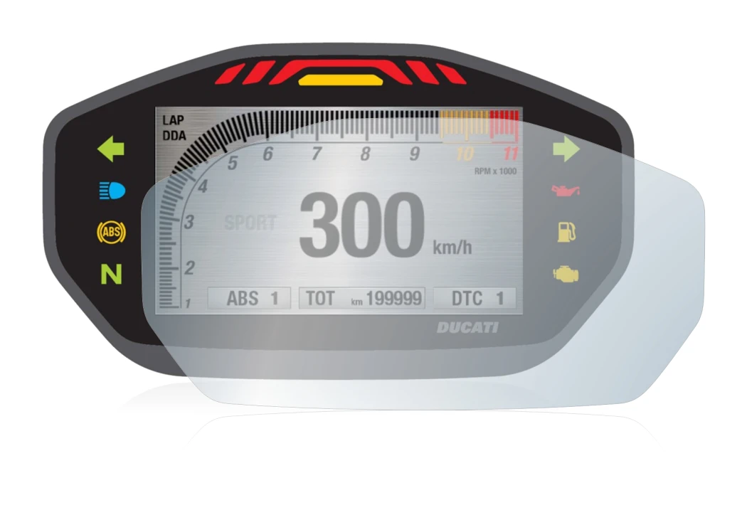 Image of the device Ducati Monster 1200 Colour-TFT-Display with a wide variety of screen protectors.