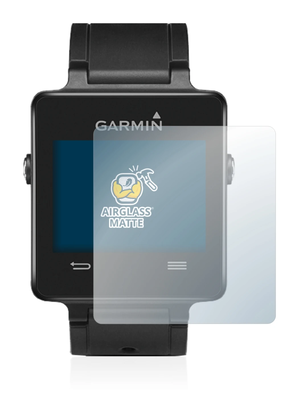 Image of the device Garmin vivoactive with a wide variety of screen protectors.