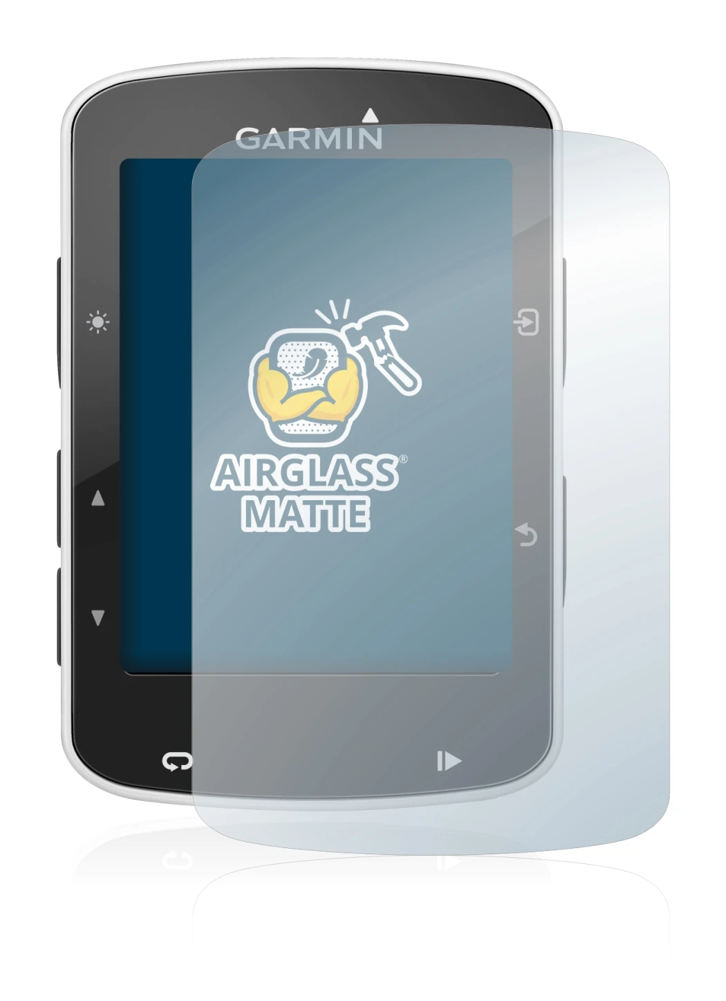 Image of the device Garmin Edge 520 with a wide variety of screen protectors.