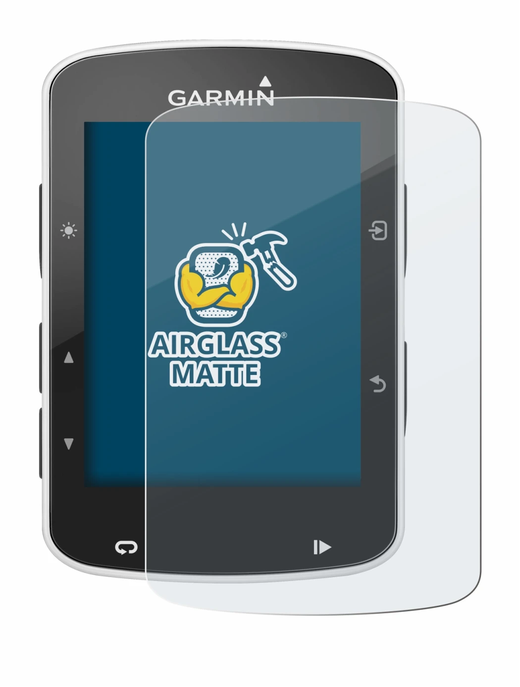 Image of the device Garmin Edge 820 with a wide variety of screen protectors.