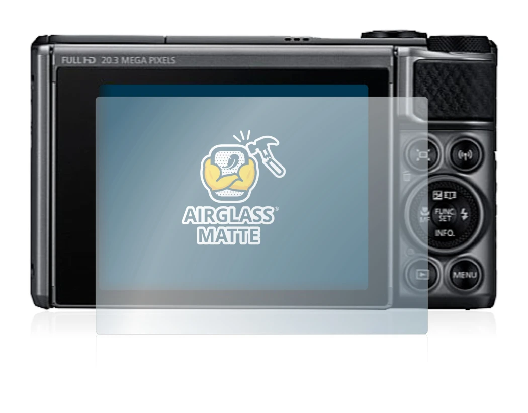 Image of the device Canon PowerShot SX730 HS with a wide variety of screen protectors.