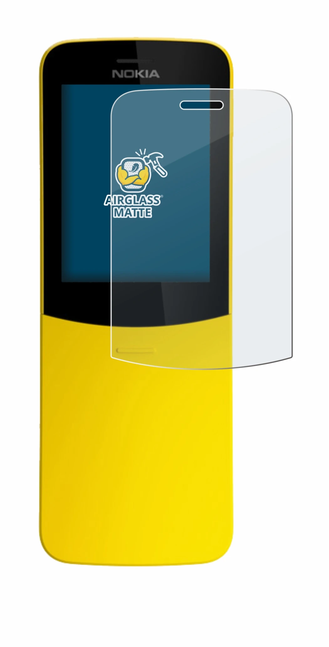 Image of the device Nokia 8110 with a wide variety of screen protectors.