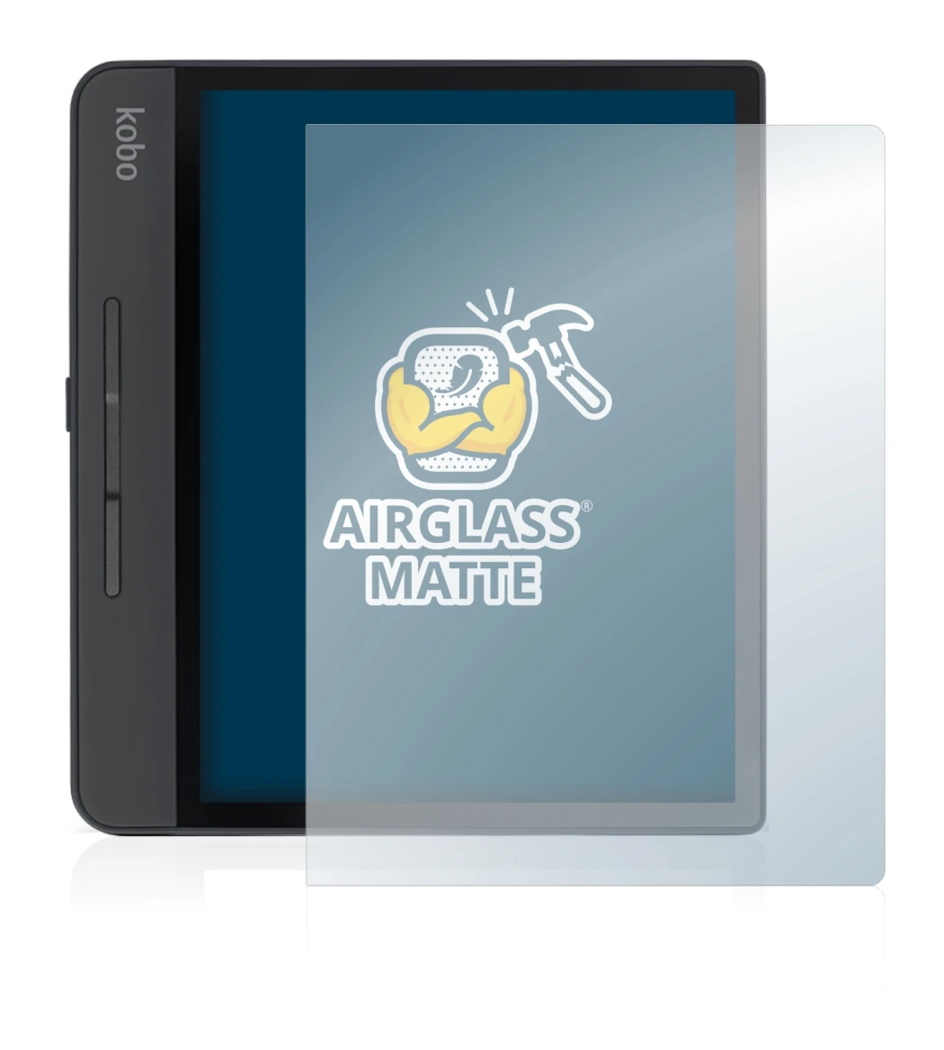 Image of the device Kobo Forma with a wide variety of screen protectors.