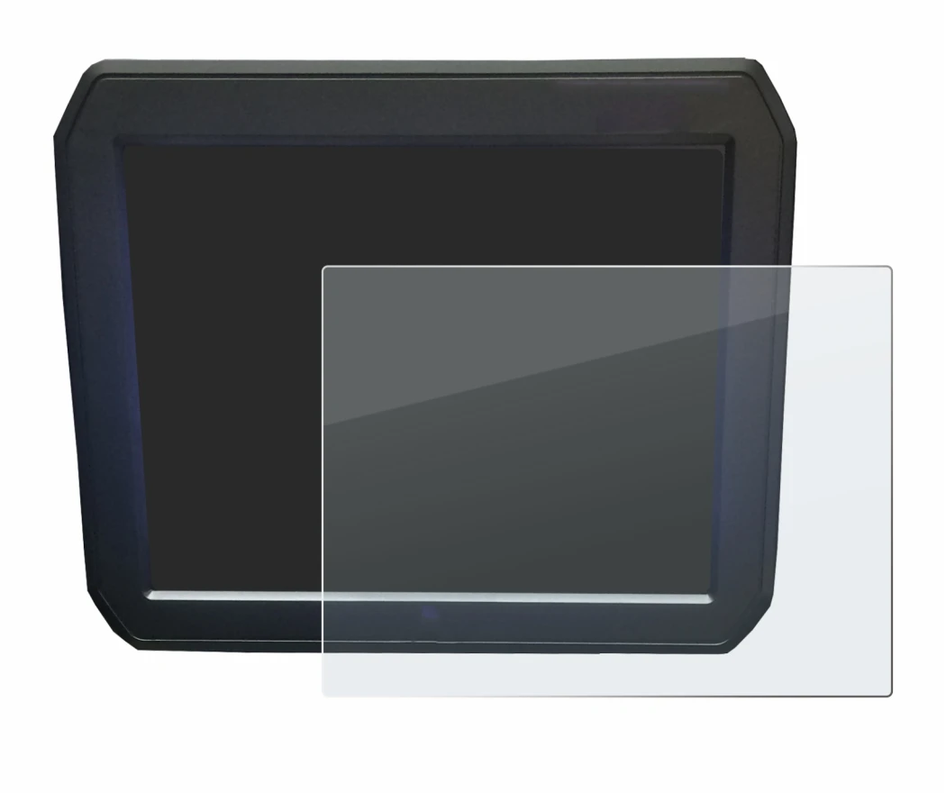 Image of the device Keyence IM-7020 (Display + Touchpad) with a wide variety of screen protectors.
