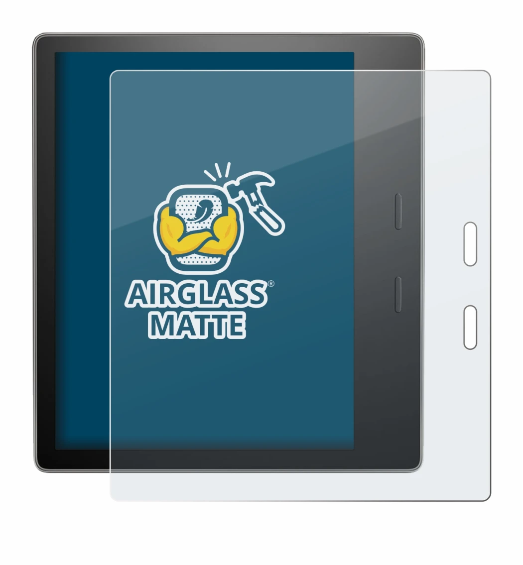 Image of the device Amazon Kindle Oasis 2019 (10th Gen.) with a wide variety of screen protectors.