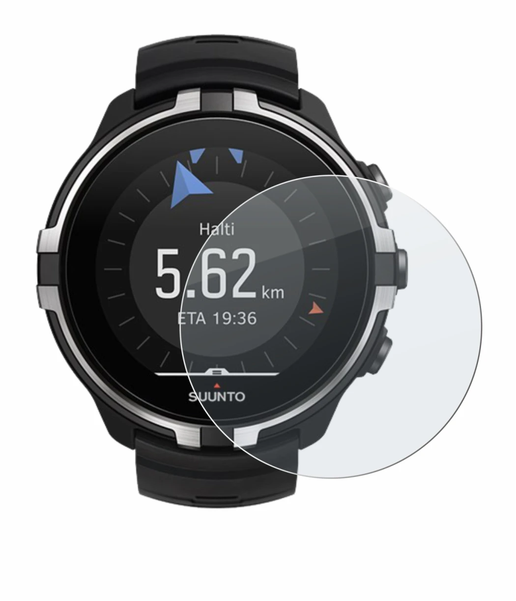 Image of the device Suunto Spartan Sport Wrist HR Baro Stealth with a wide variety of screen protectors.