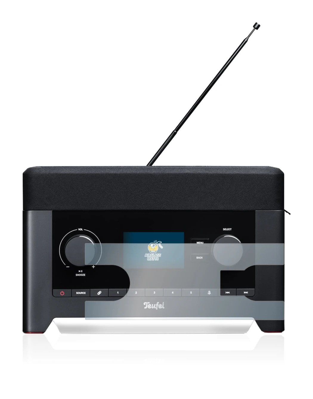 Image of the device Teufel Radio 3sixty with a wide variety of screen protectors.