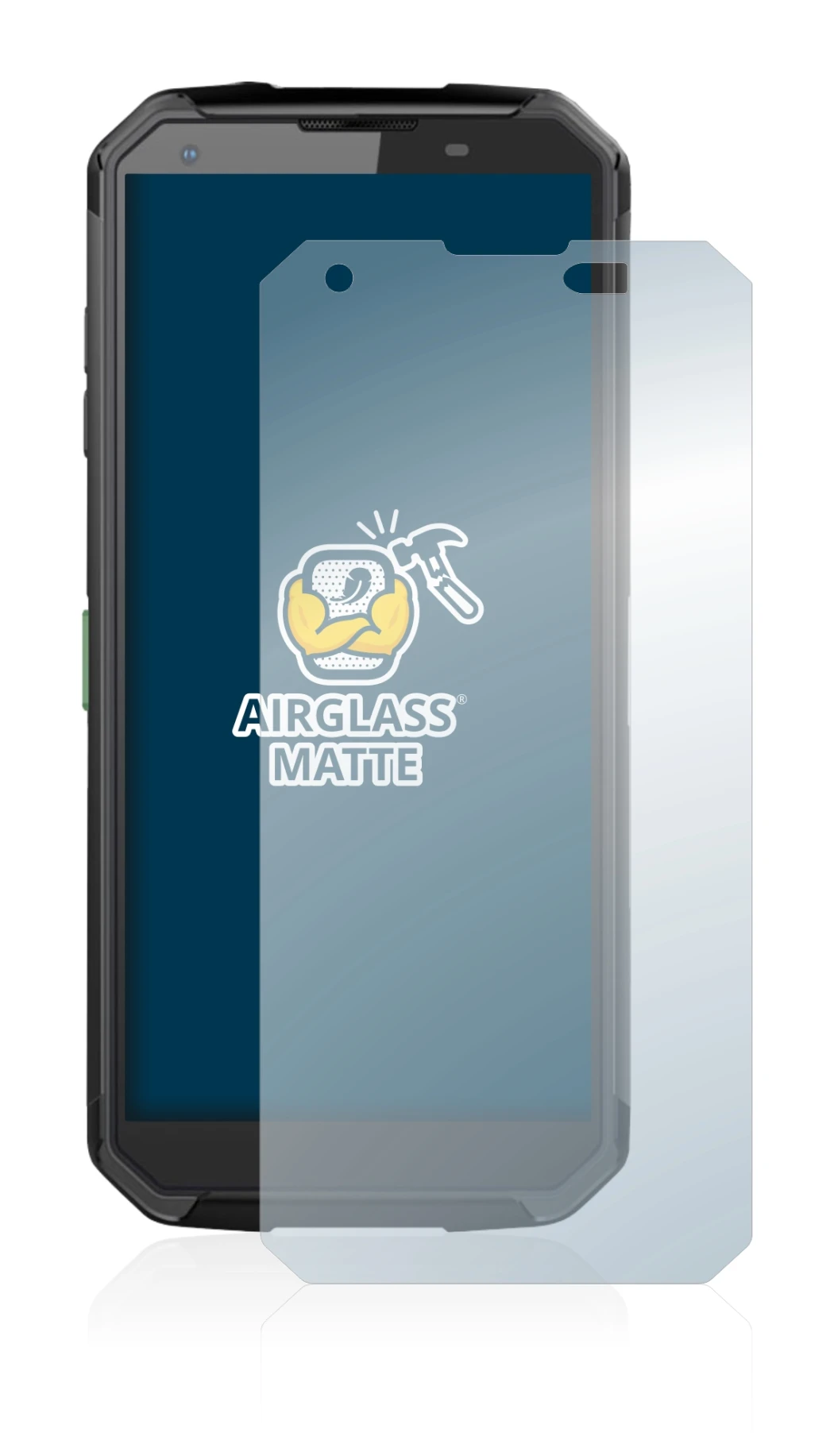 Image of the device Blackview BV9500 Plus with a wide variety of screen protectors.