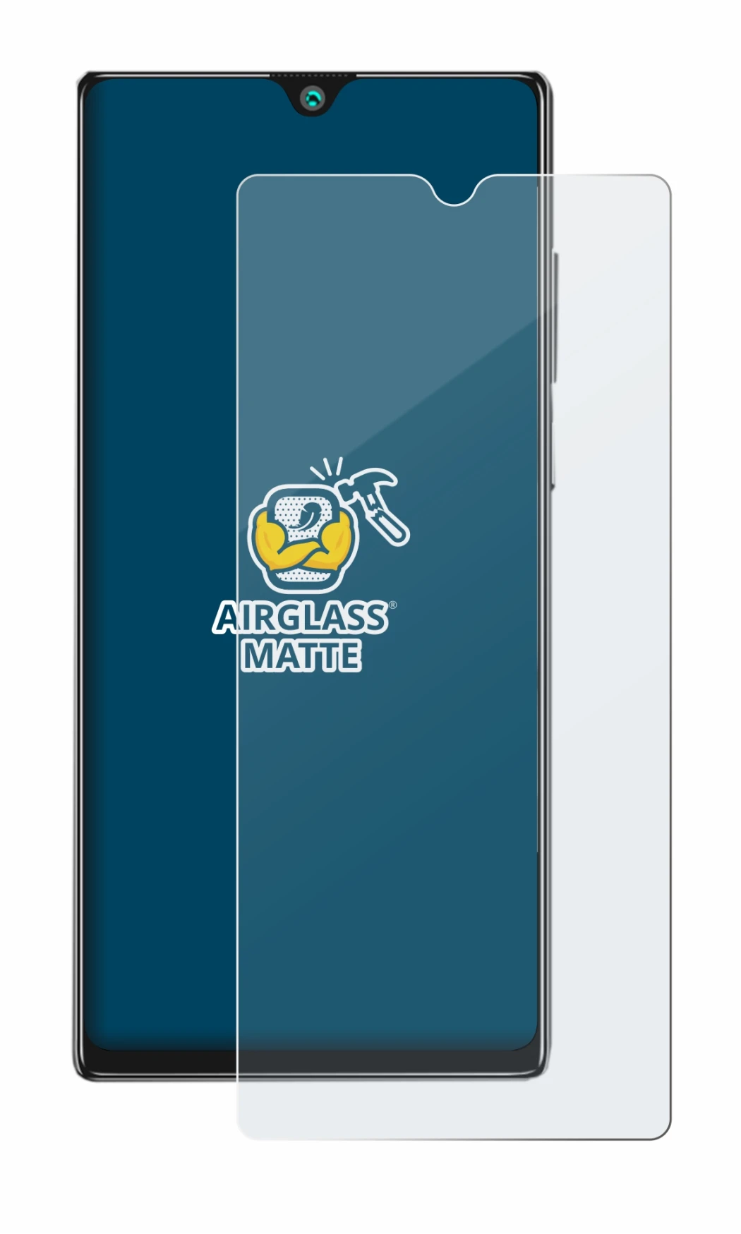 Image of the device Cubot P40 with a wide variety of screen protectors.