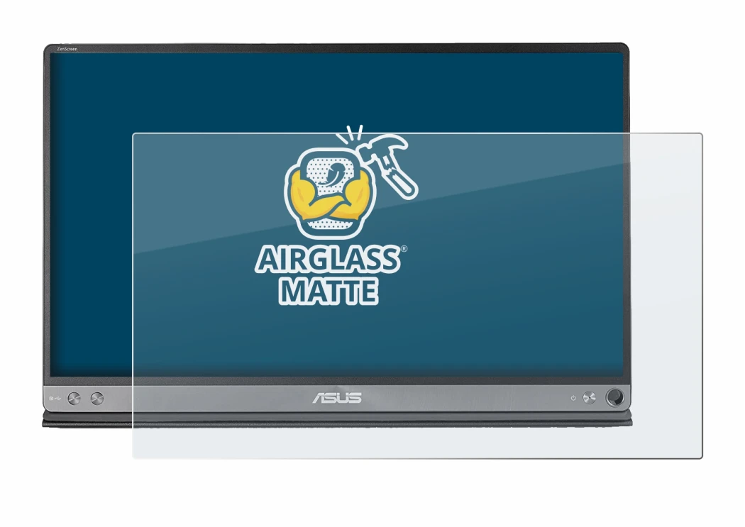Image of the device ASUS ZenScreen MB16AC with a wide variety of screen protectors.