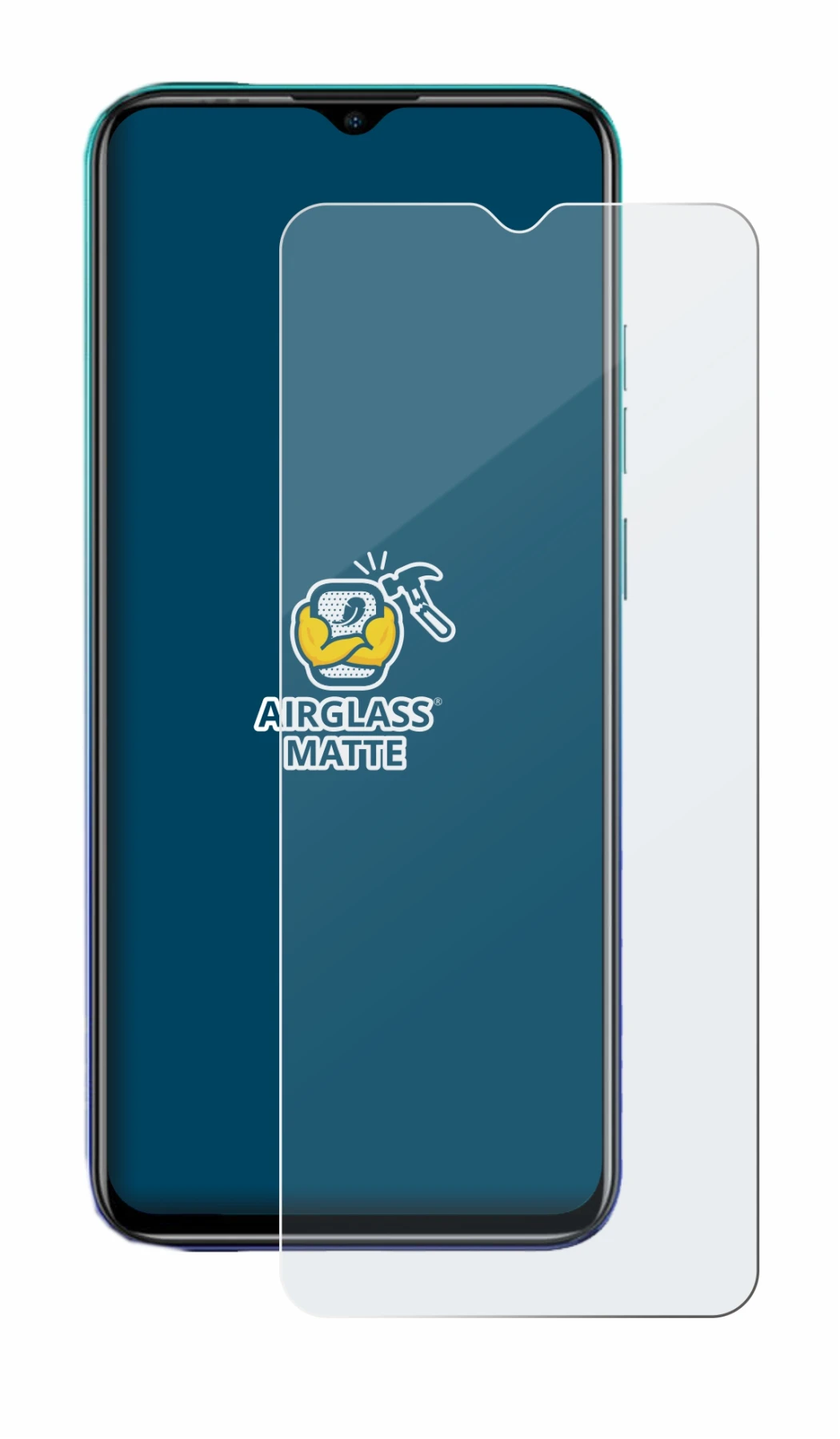 Image of the device Ulefone Note 9P with a wide variety of screen protectors.