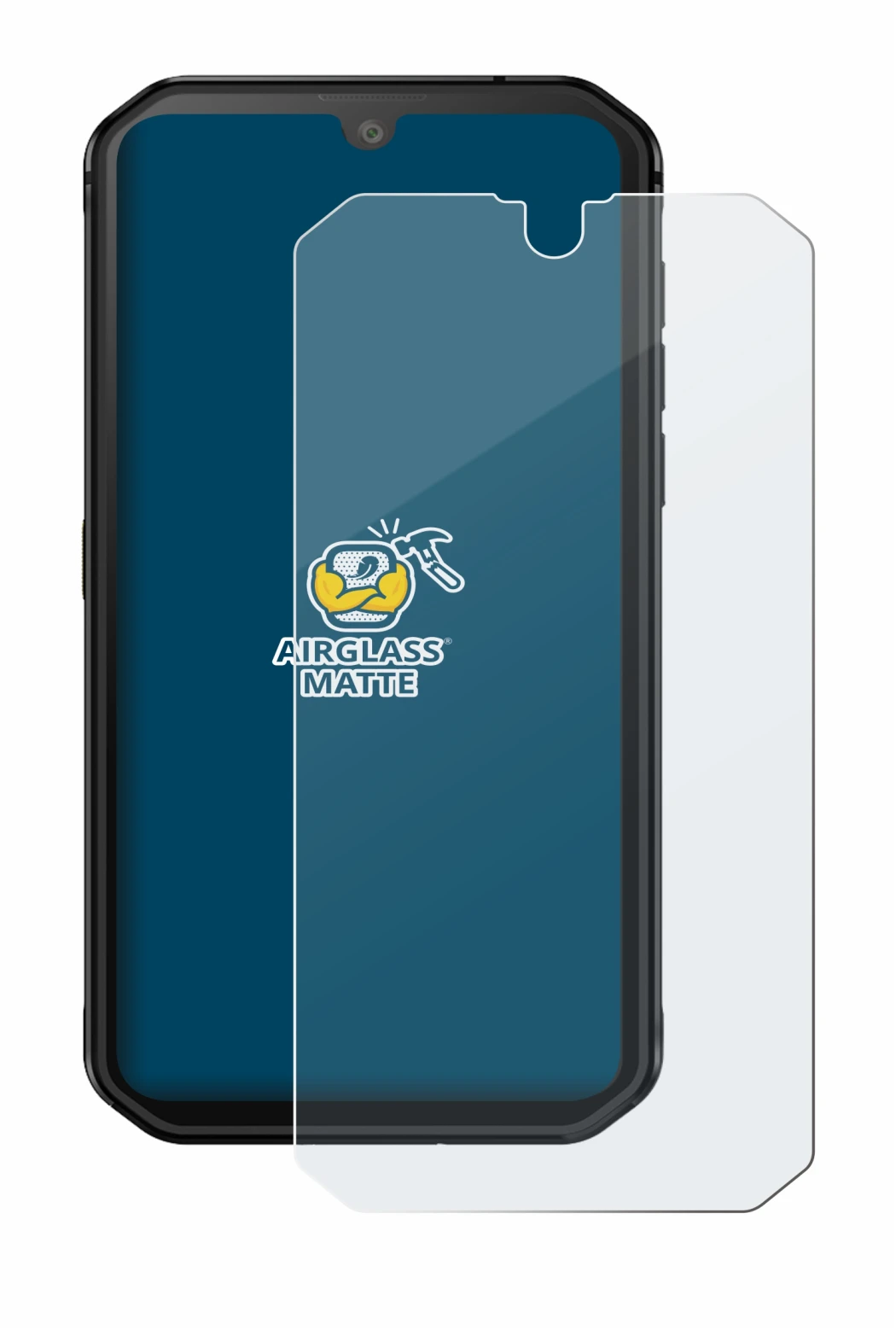 Image of the device Blackview BV9900E with a wide variety of screen protectors.