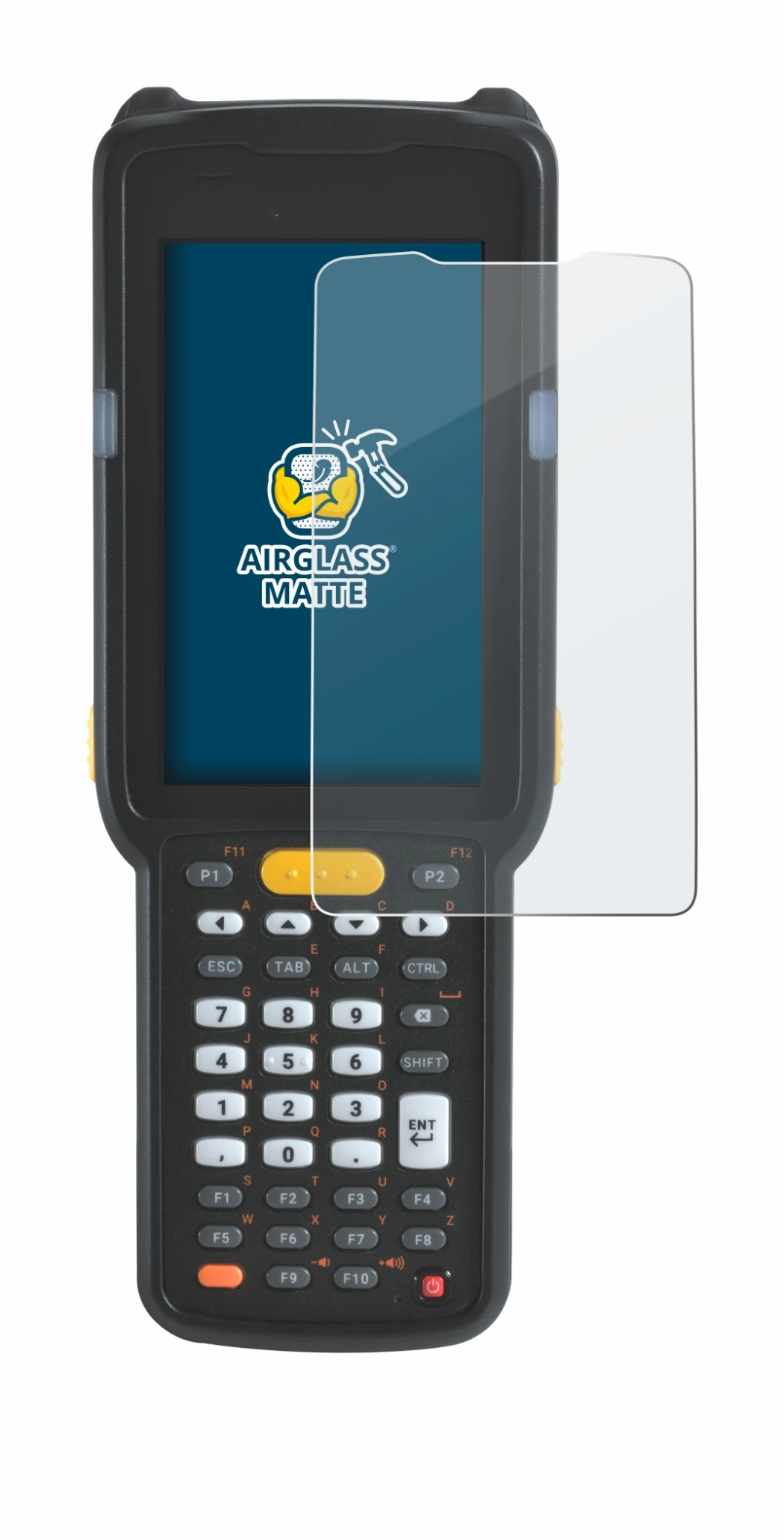Image of the device Zebra MC330L with a wide variety of screen protectors.