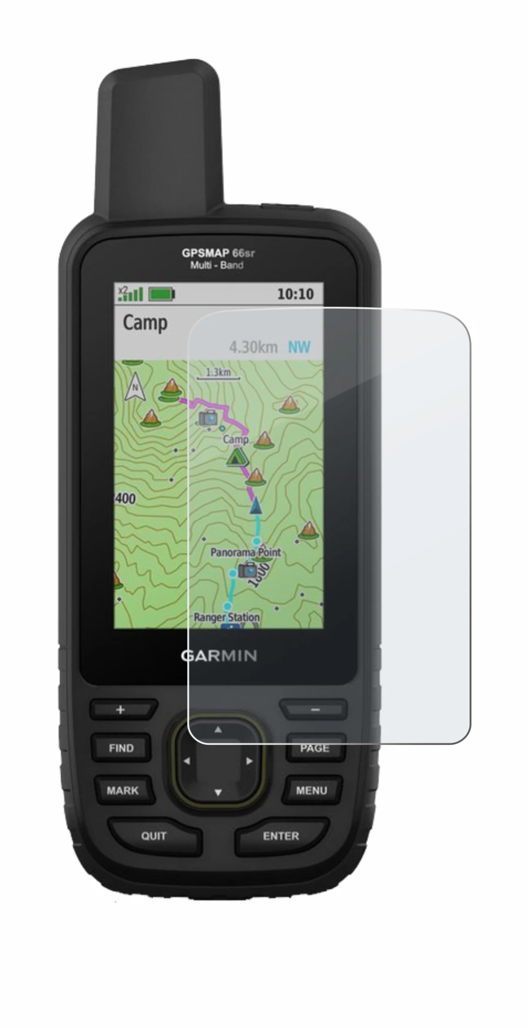 Image of the device Garmin GPSMAP 66sr with a wide variety of screen protectors.