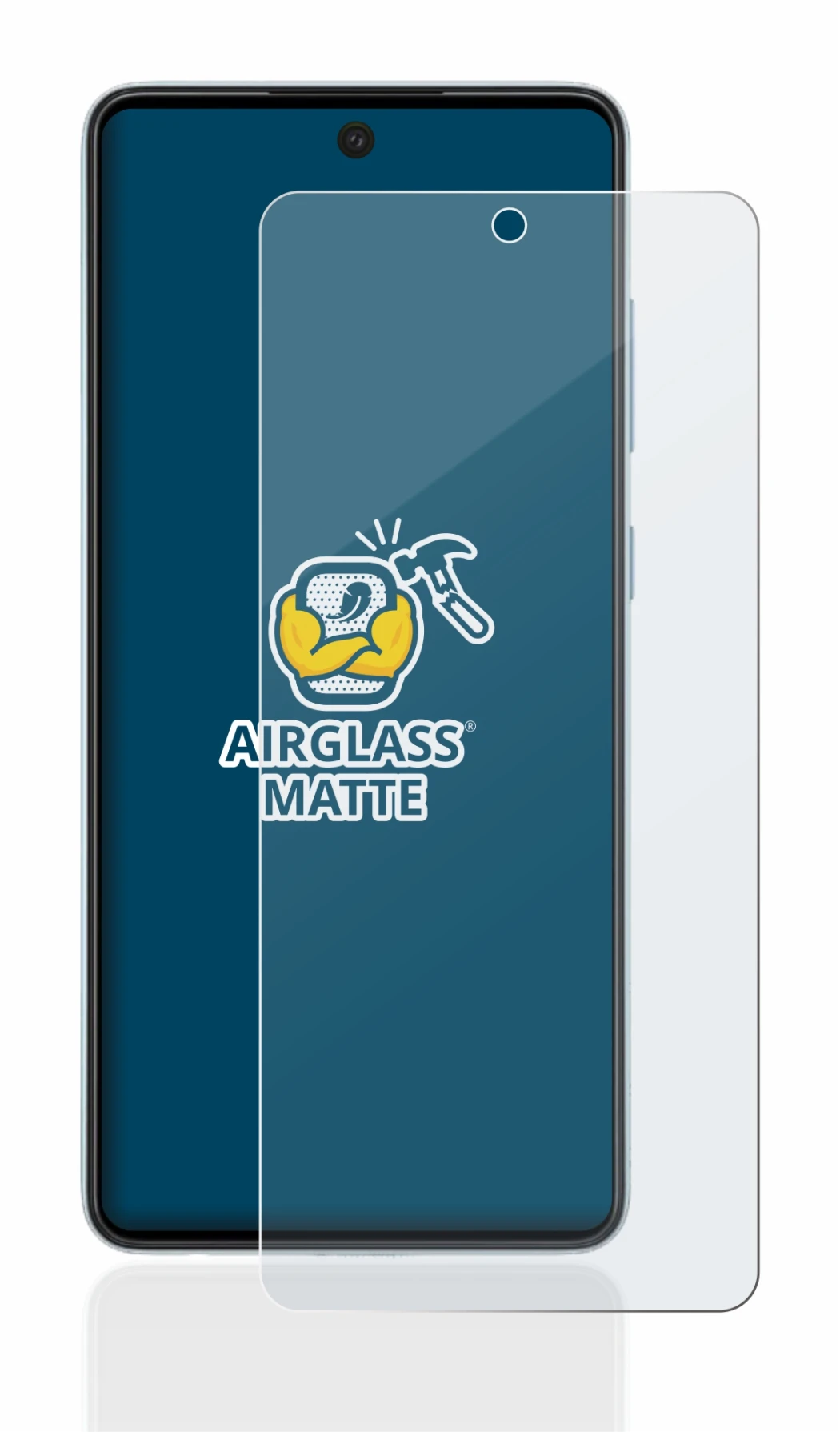 Image of the device Samsung Galaxy A52 5G with a wide variety of screen protectors.