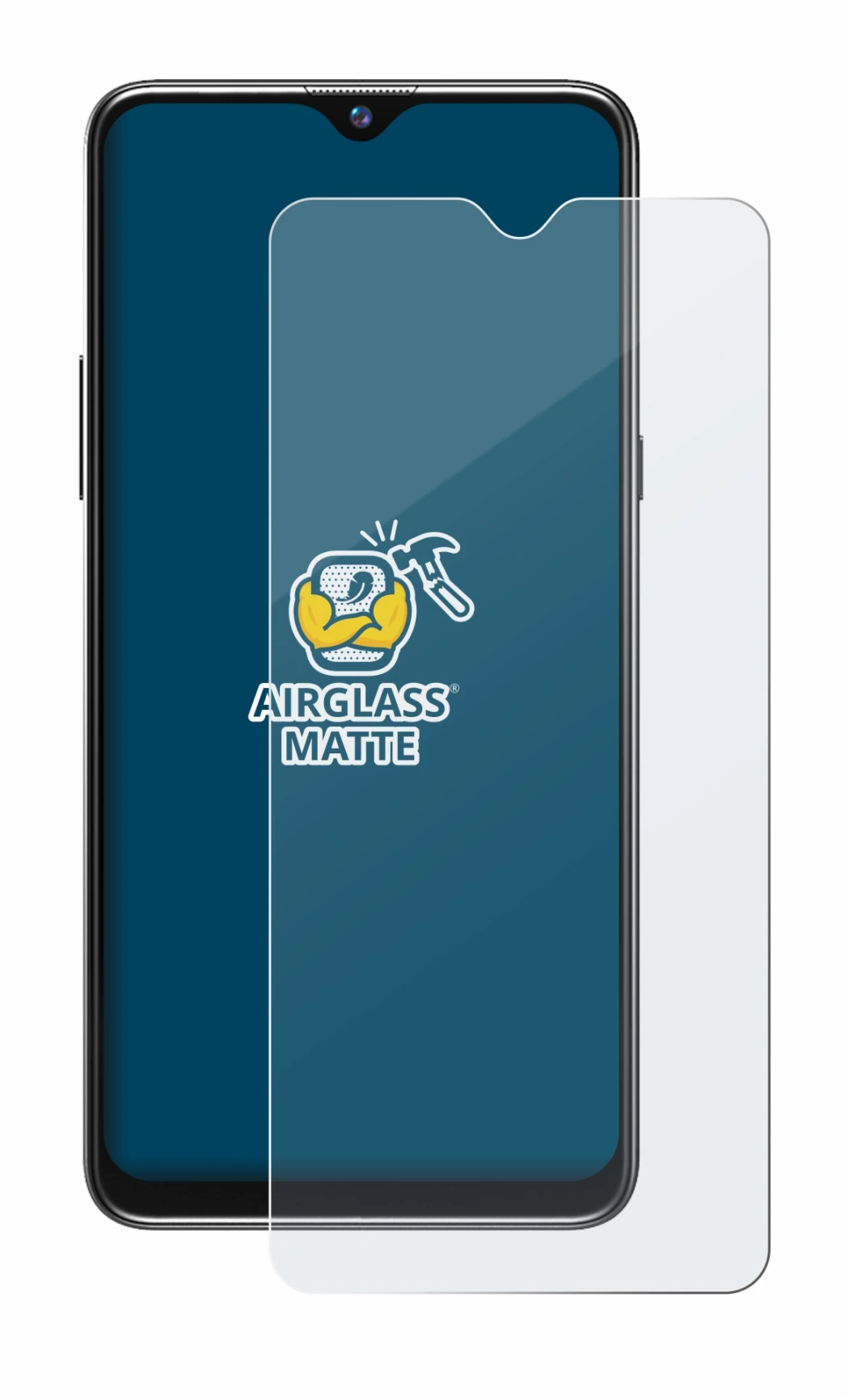 Image of the device Blackview A80s with a wide variety of screen protectors.