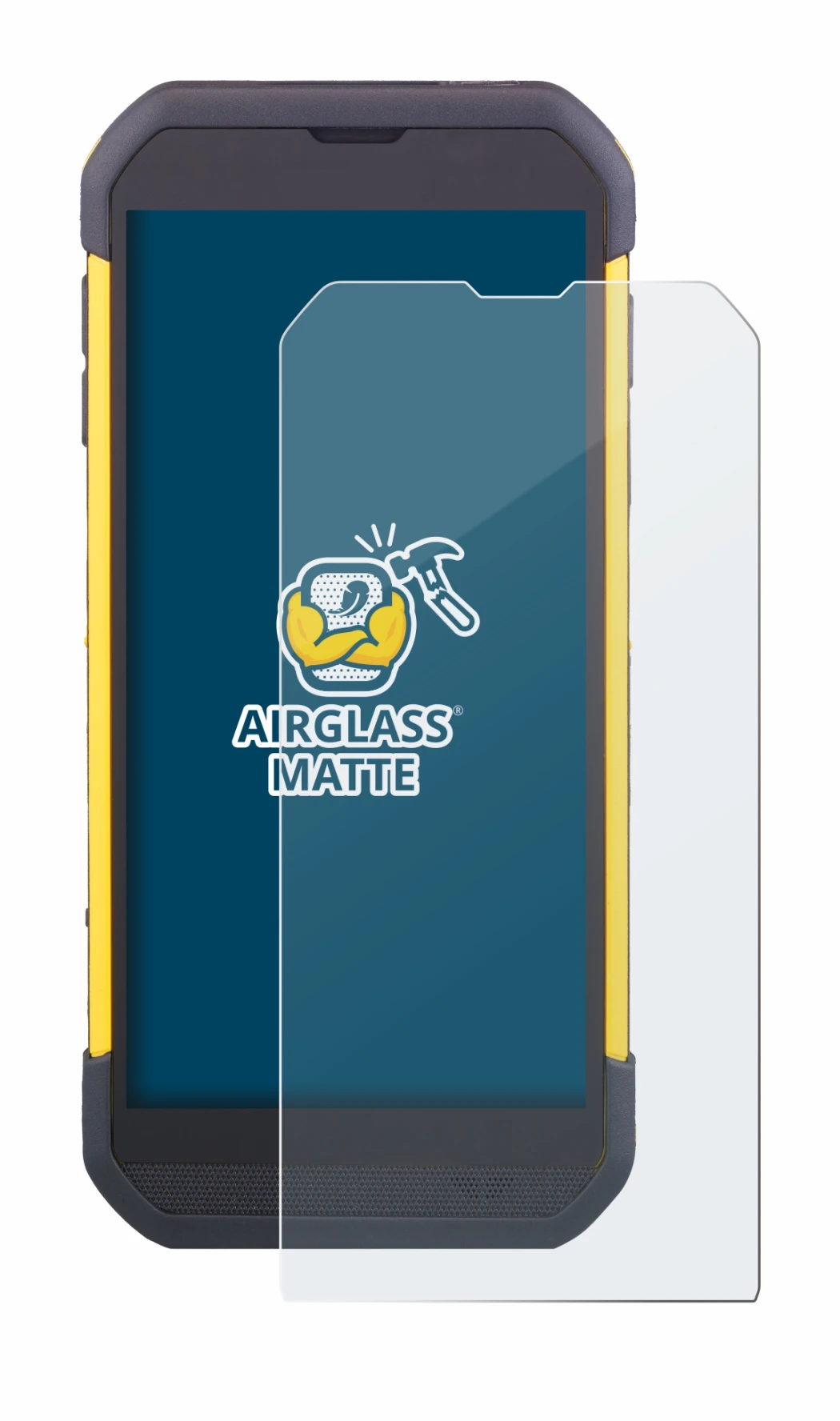 Image of the device Cipherlab RS35 with a wide variety of screen protectors.