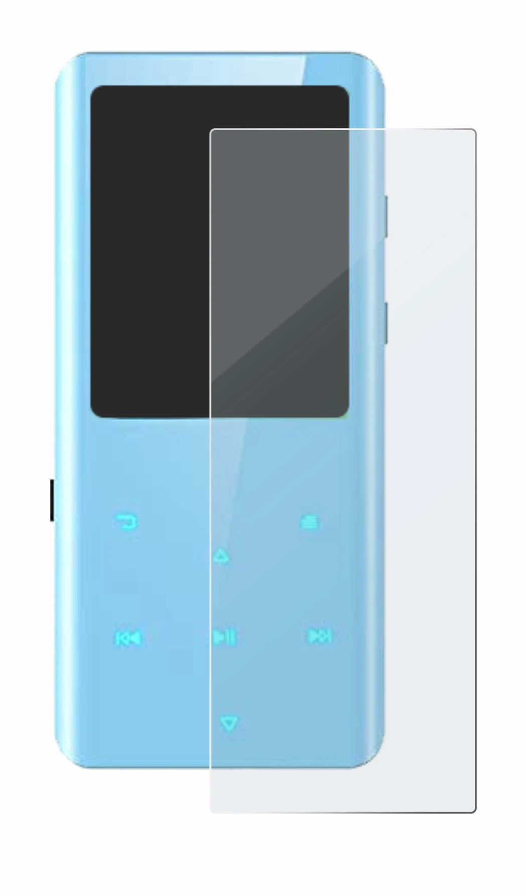 Image of the device AGPtek A19X with a wide variety of screen protectors.