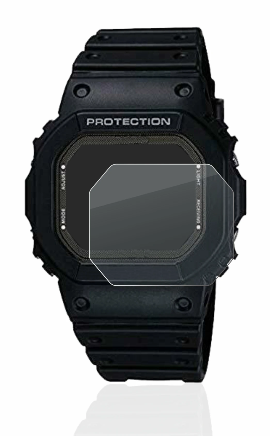 Image of the device Casio G-Shock GW-5000-1JF with a wide variety of screen protectors.