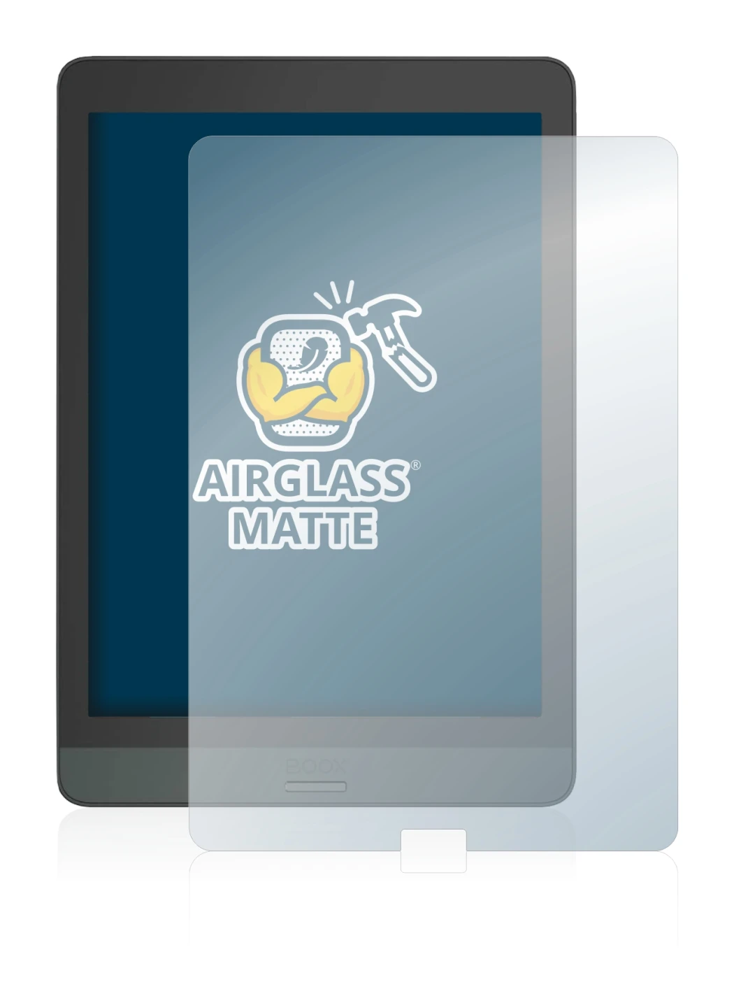 Image of the device Boox Nova 3 with a wide variety of screen protectors.