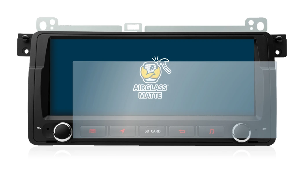 Image of the device Xtrons PQ8046BL with a wide variety of screen protectors.