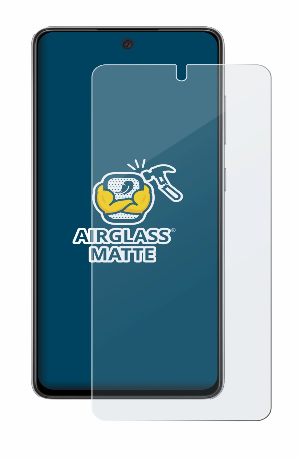 Image of the device Samsung Galaxy A52s 5G with a wide variety of screen protectors.