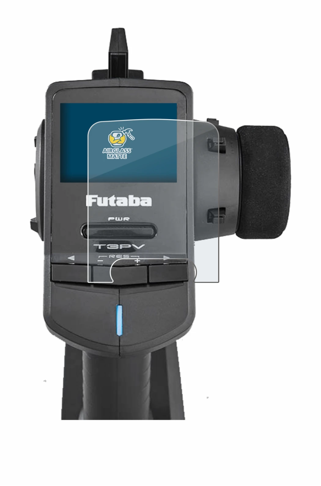 Image of the device Futaba T3PV with a wide variety of screen protectors.