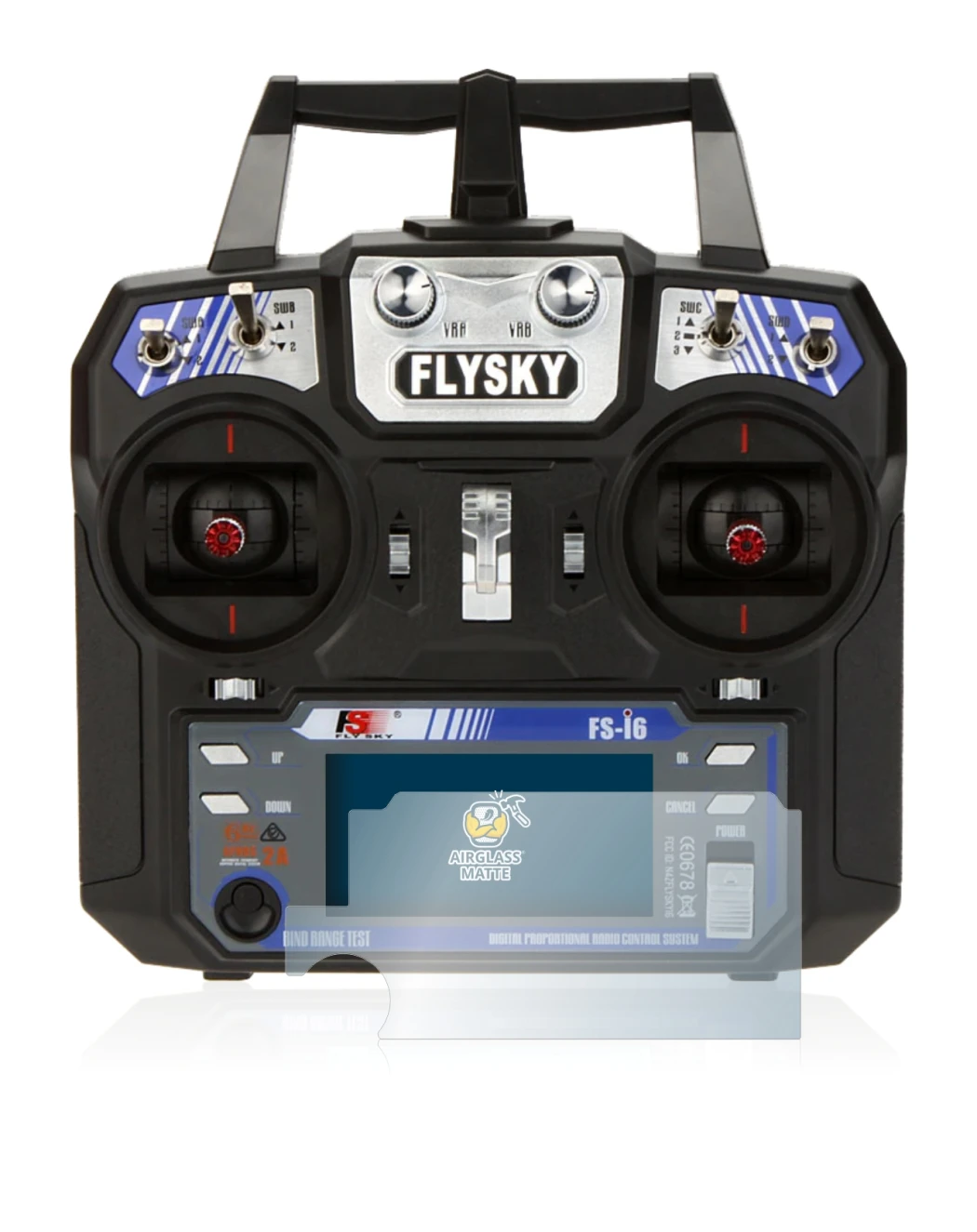 Image of the device FlySky FS-i6 with a wide variety of screen protectors.