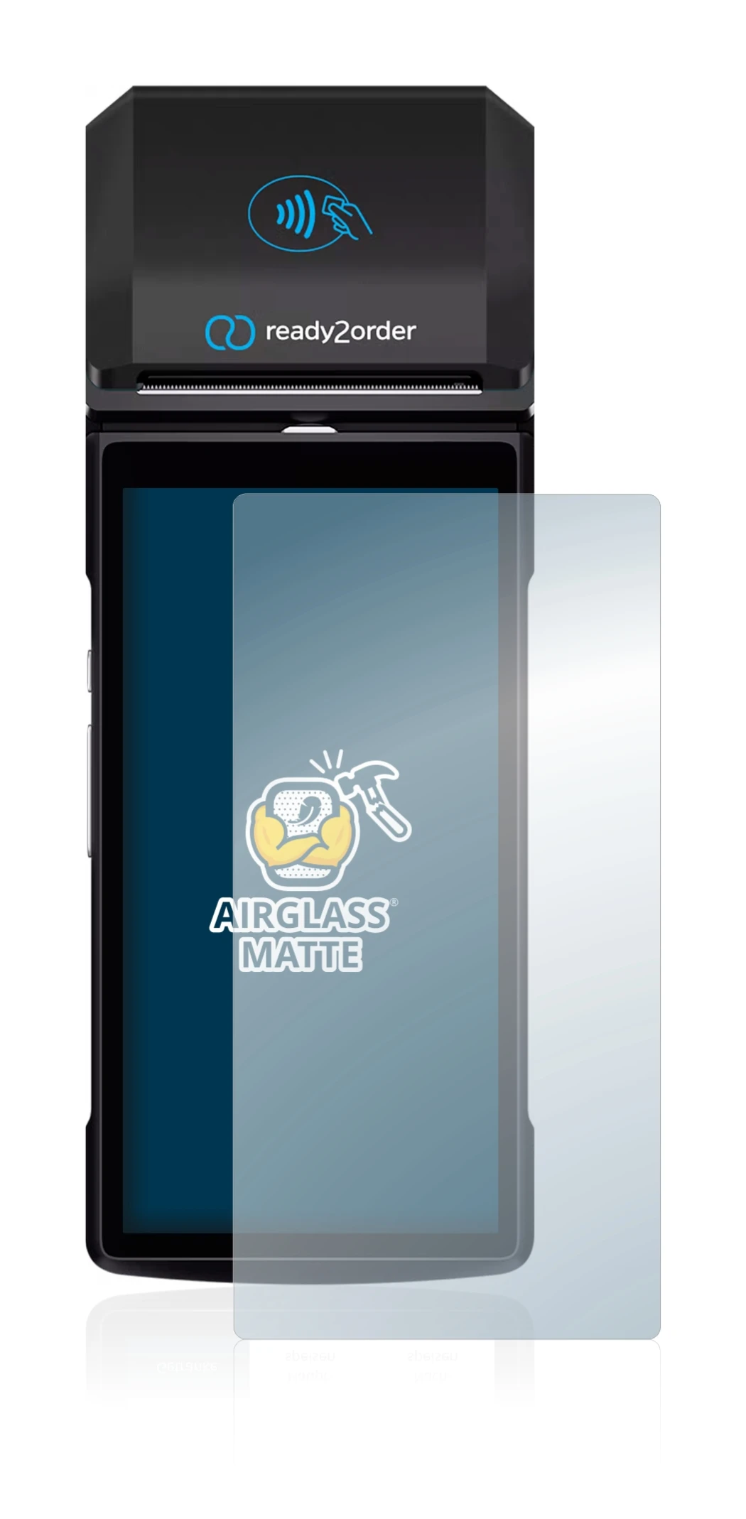 Image of the device Ready2order ReadyGo with a wide variety of screen protectors.