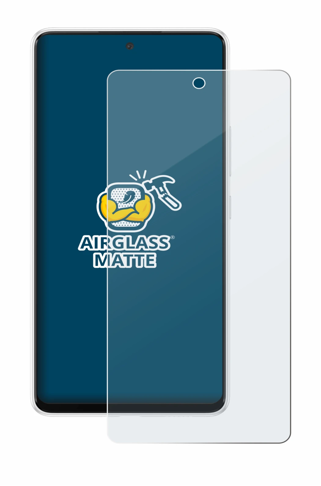 Image of the device Samsung Galaxy A53 5G with a wide variety of screen protectors.