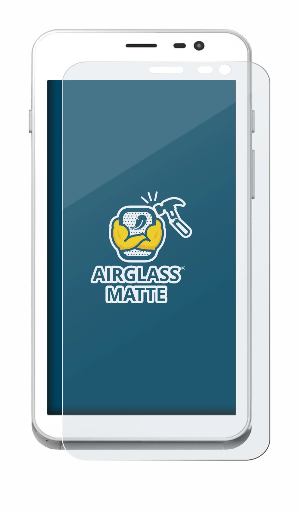 Image of the device Pax A77 with a wide variety of screen protectors.