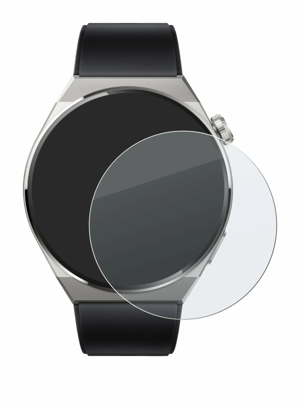 Image of the device Huawei Watch GT 3 Pro Titanium (46mm) with a wide variety of screen protectors.