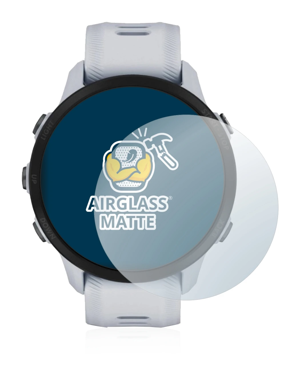 Image of the device Garmin Forerunner 955 with a wide variety of screen protectors.