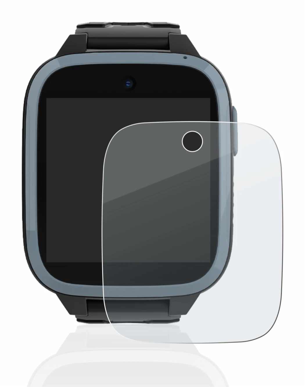 Image of the device Xplora XGO3 (1st Gen.) with a wide variety of screen protectors.