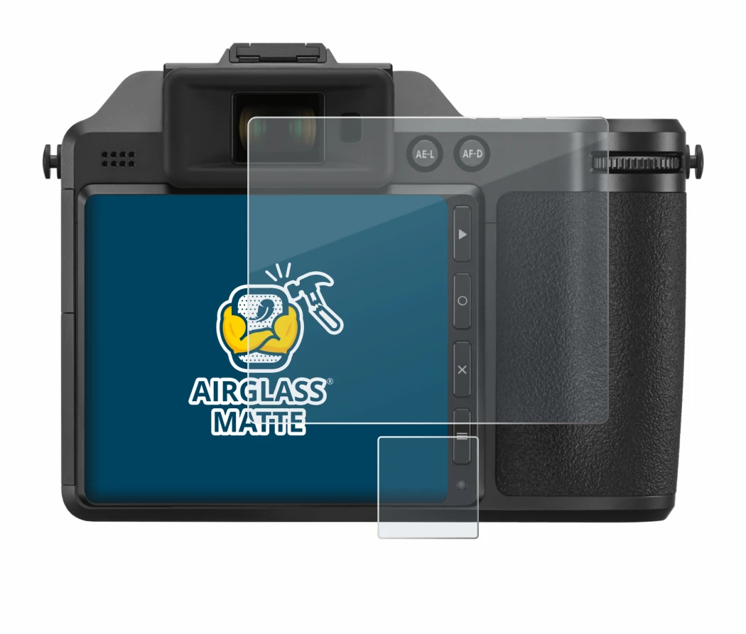 Image of the device Hasselblad X2D 100C with a wide variety of screen protectors.