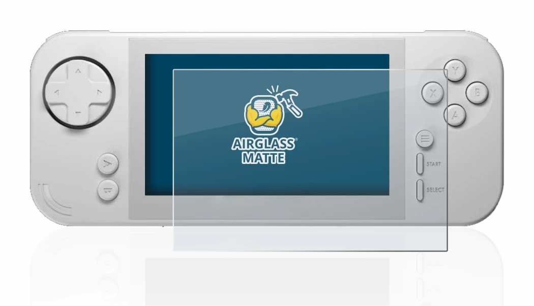 Image of the device Evercade EXP with a wide variety of screen protectors.