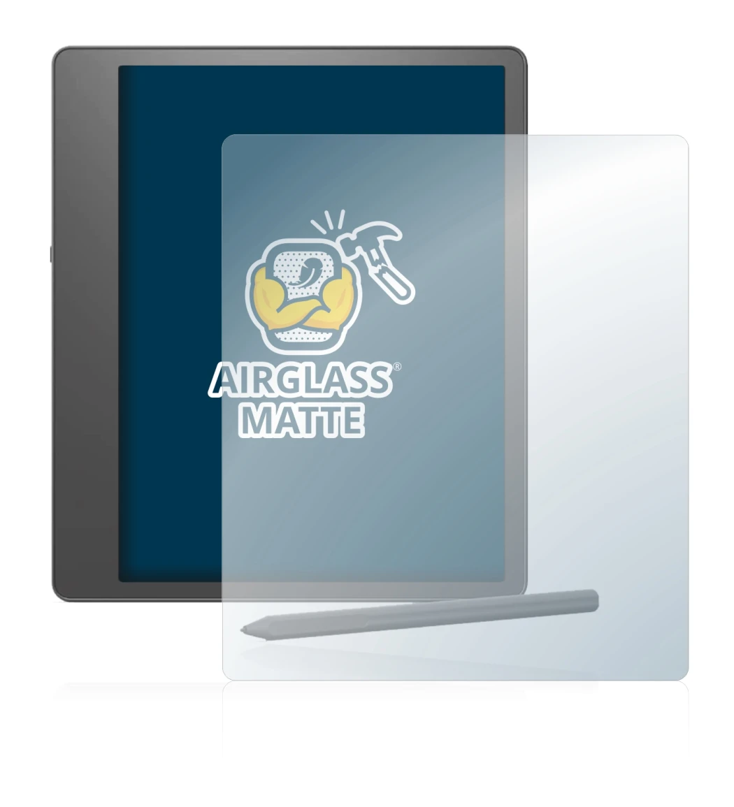 Image of the device Amazon Kindle Scribe with a wide variety of screen protectors.