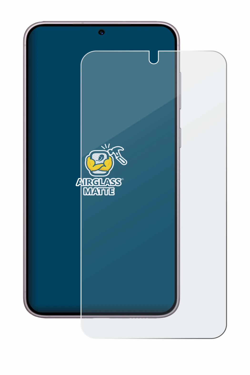 Image of the device Samsung Galaxy S23 with a wide variety of screen protectors.