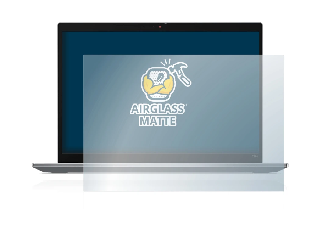 Image of the device Lenovo ThinkPad T14s Gen 3 with a wide variety of screen protectors.